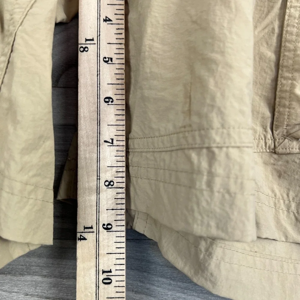 REI Cargo Shorts Mens XXL Beige Nylon Utility Pockets Hiking Outdoor Lightweight